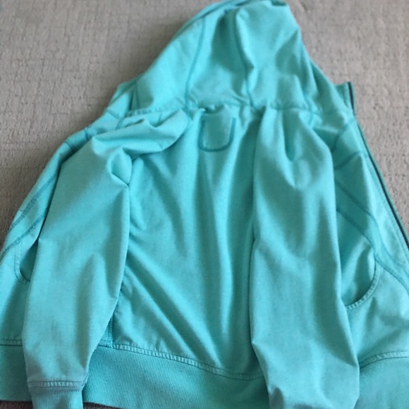 Teal Ivivva Lululemon Practice Jacket Girls zip up - Picture 6 of 6